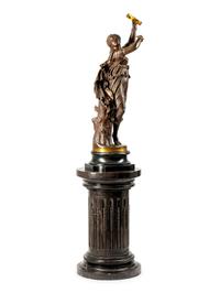 A French Patinated Bronze Figure: The Tambourine Dancer