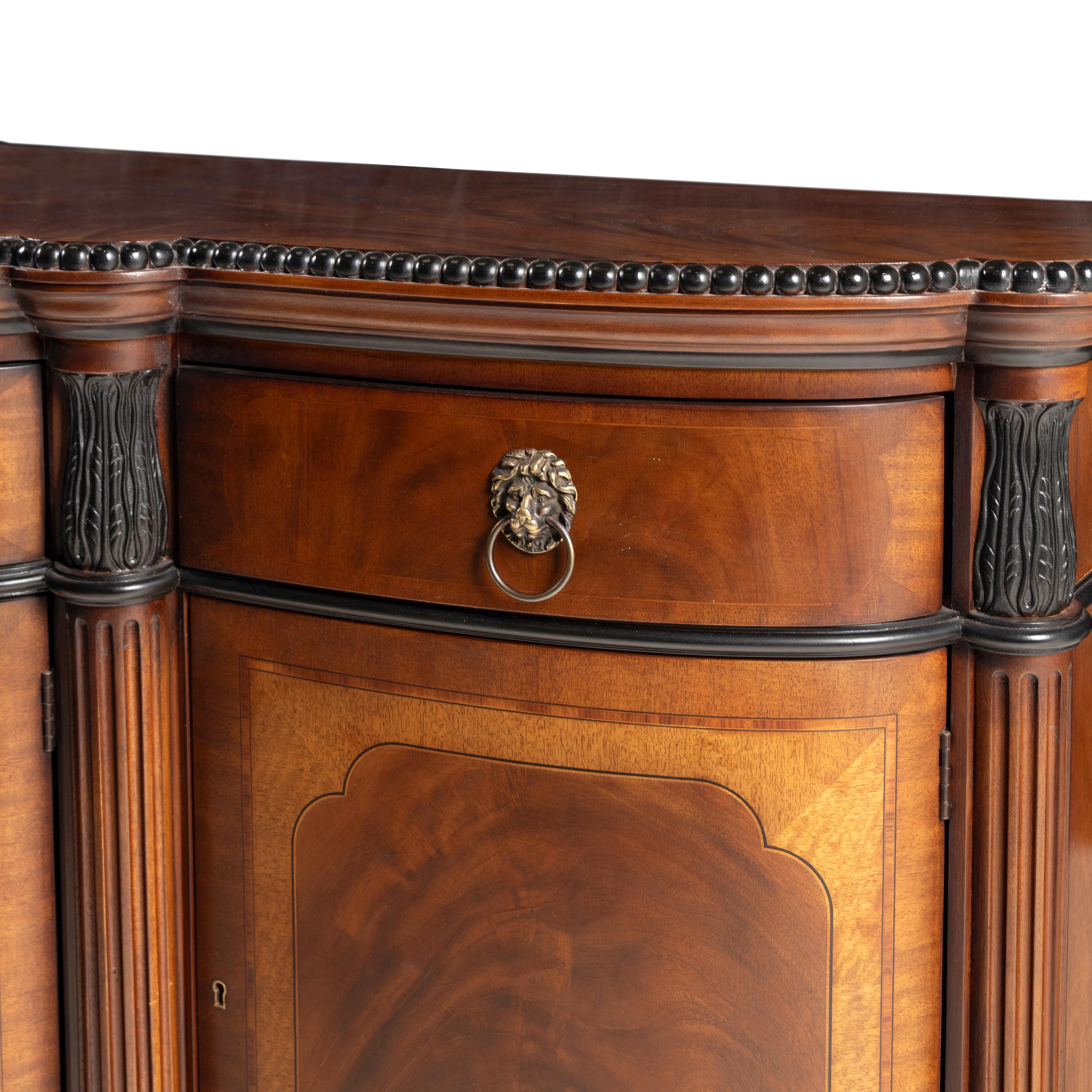 An E J Victor Part Ebonized Mahogany Sideboard