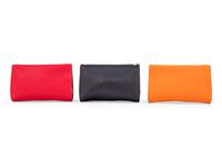 Three Hermès Leather Karo Trousse Cosmetic Bags, 2000-2013