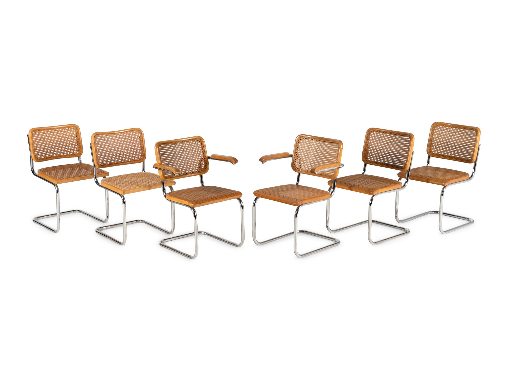 A Set of Six Thonet Dining Chairs