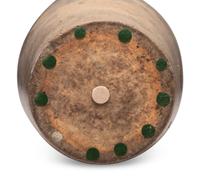 A Six-Gallon Bird Decorated Stoneware Churn