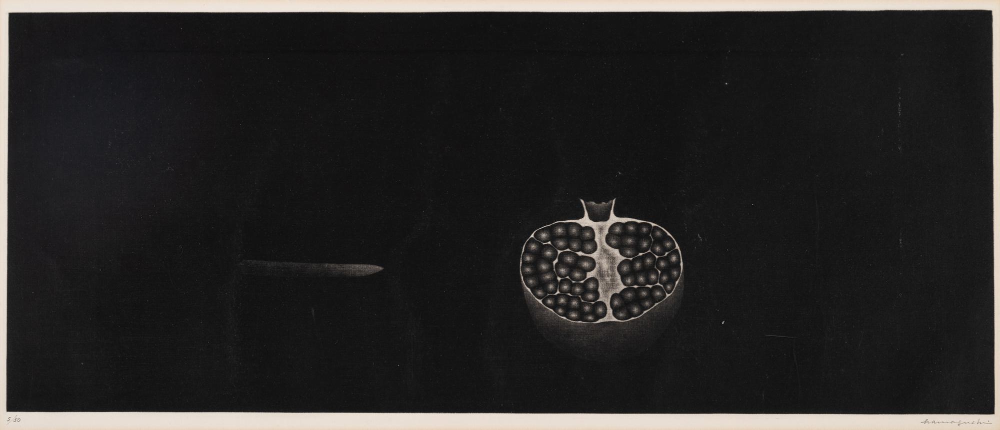 A group of four prints ( Fourteen Cherries; Clover Seeds; Pomegranate and Knife; Black Cherry)