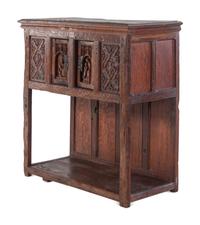A Gothic Revival Oak Court Cupboard
