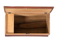 A Country Classical Grain Painted and Stencil Decorated Poplar Blanket Chest