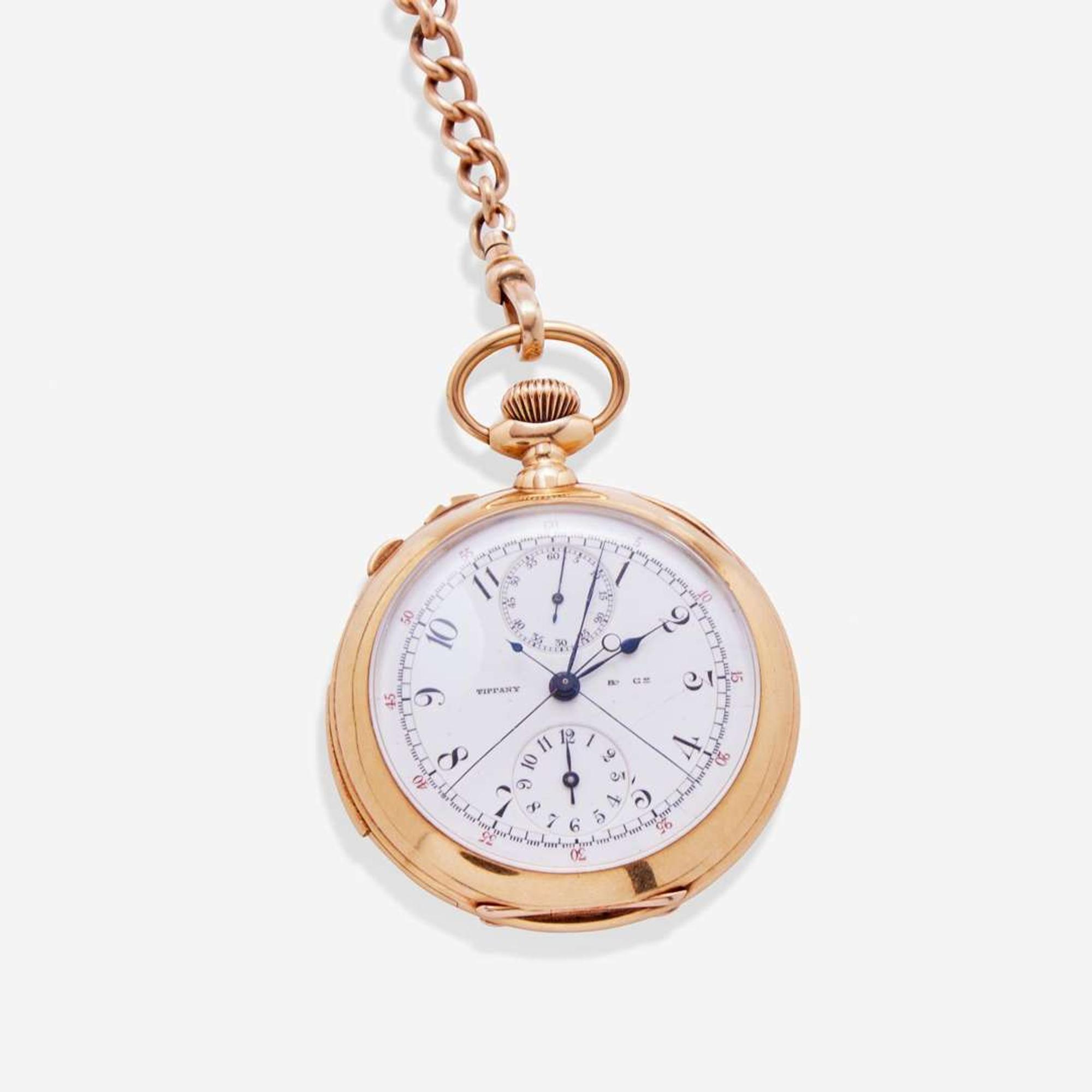 An 18K Yellow Gold Tiffany & Co. Pocket Watch