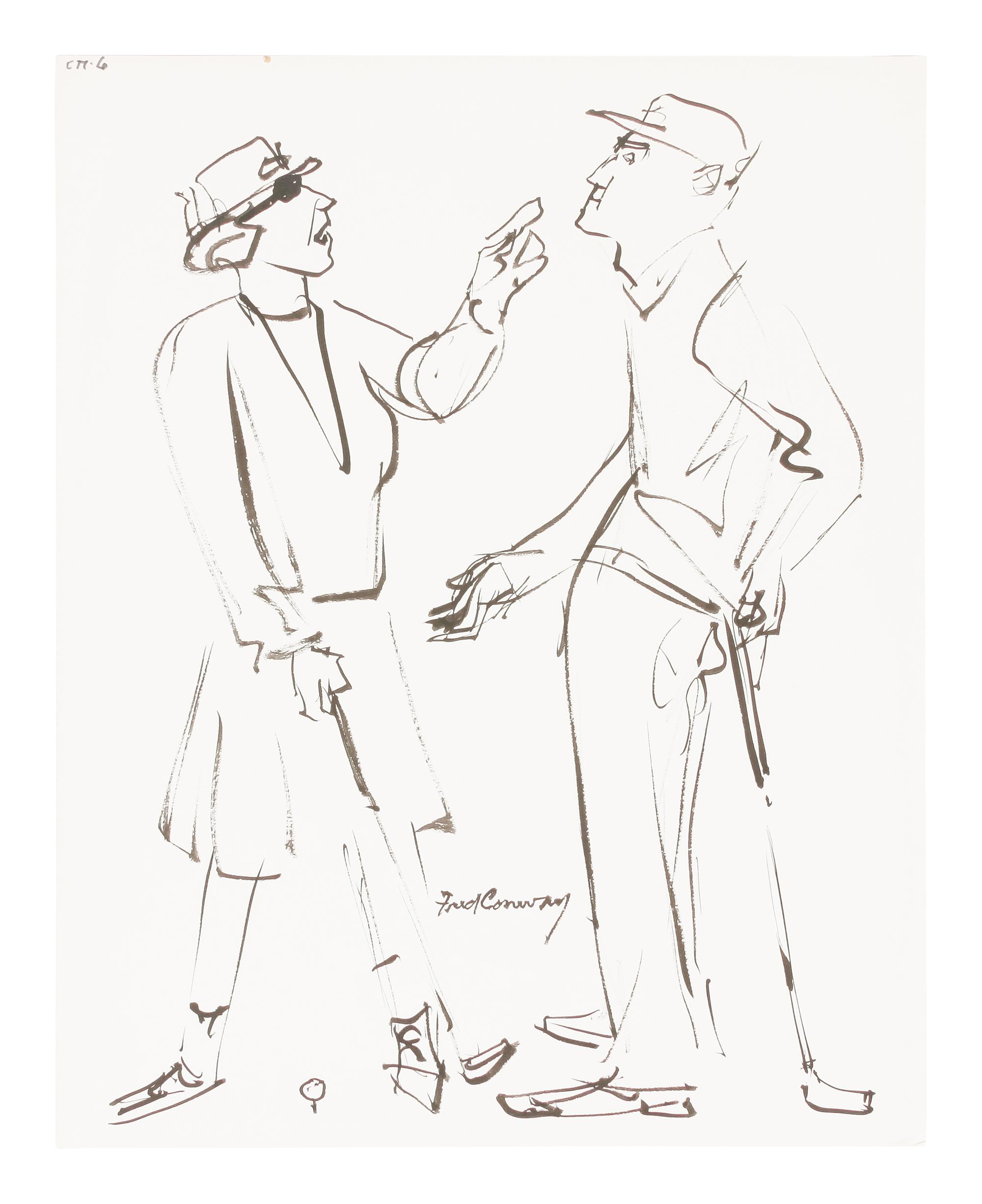 60 works: Unused Sketches for 'How to Keep Your Temper on the Golf Course' by Tommy Bolt, 1969