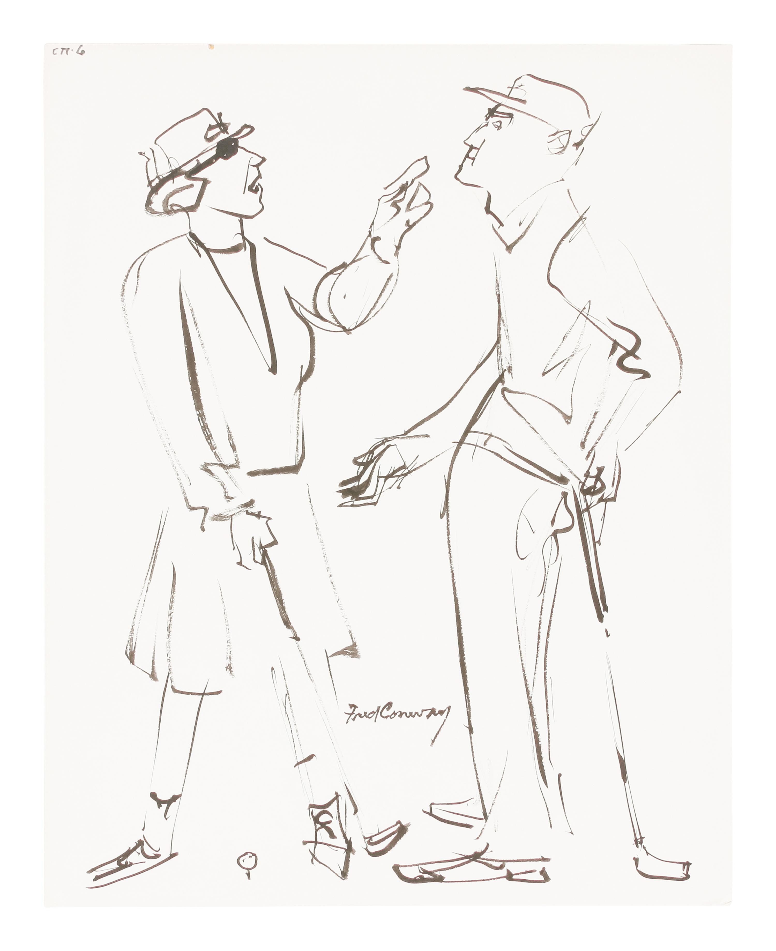 60 works: Unused Sketches for 'How to Keep Your Temper on the Golf Course' by Tommy Bolt, 1969