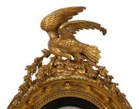 A Regency Giltwood Convex Girandole Mirror