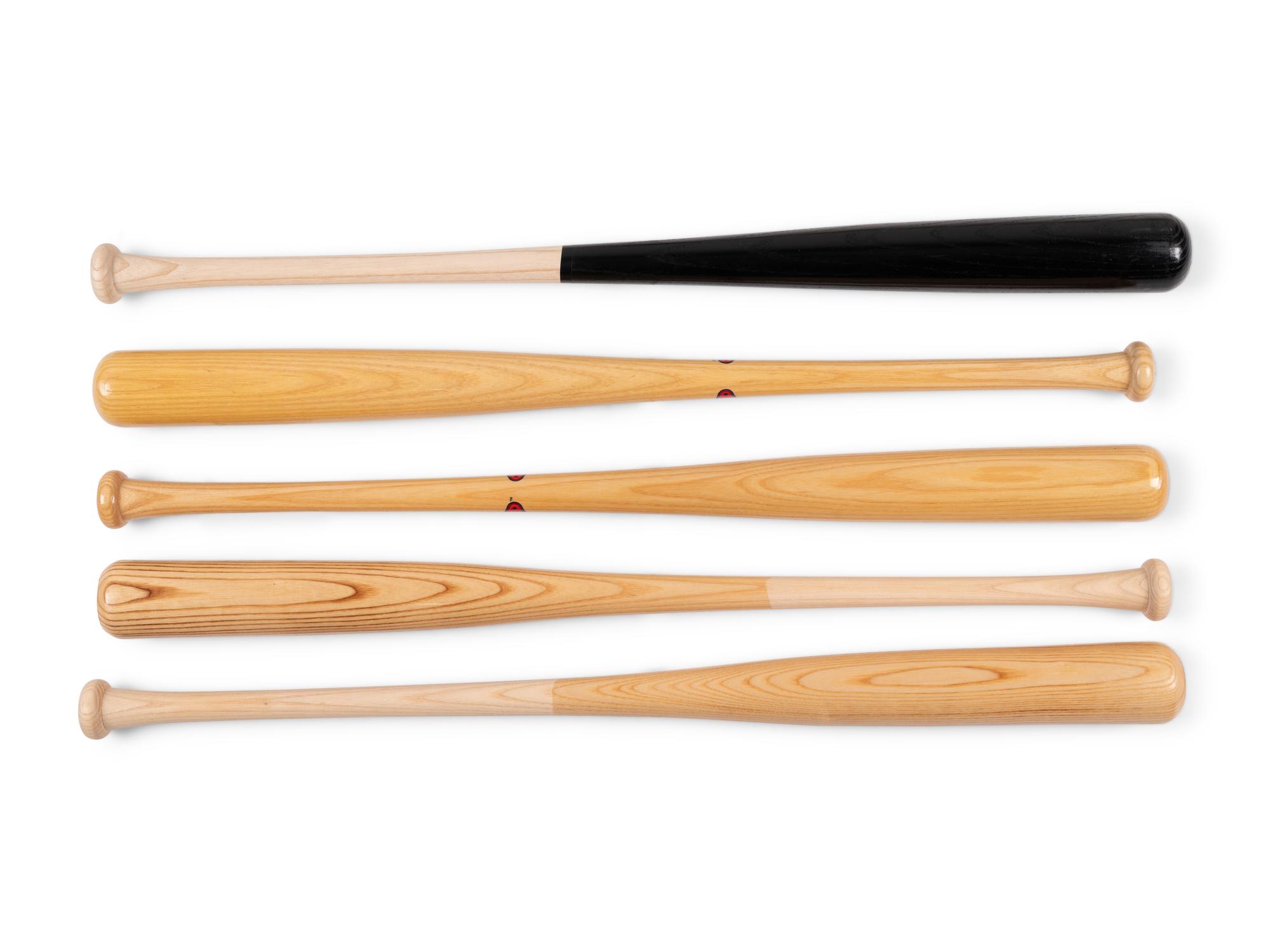 A Group of Five Hall of Fame Signed Autograph Bats (Beckett Authentication Services BAS Certified),