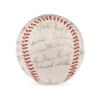 A 1964 San Francisco Giants Team Signed Autograph Baseball Featuring Willie Mays and Multiple Hall of Famers (PSA Letter of Authenticity),