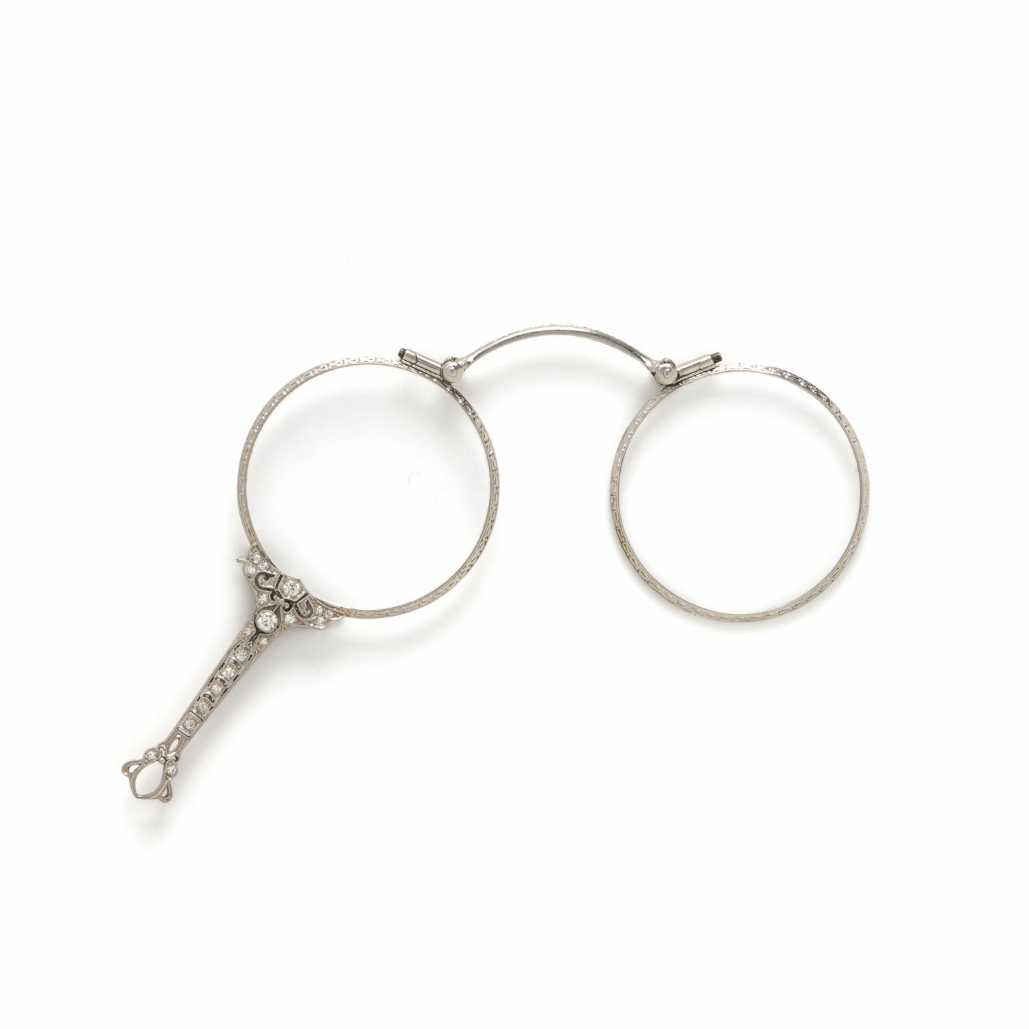 Platinum and Diamond Lorgnette