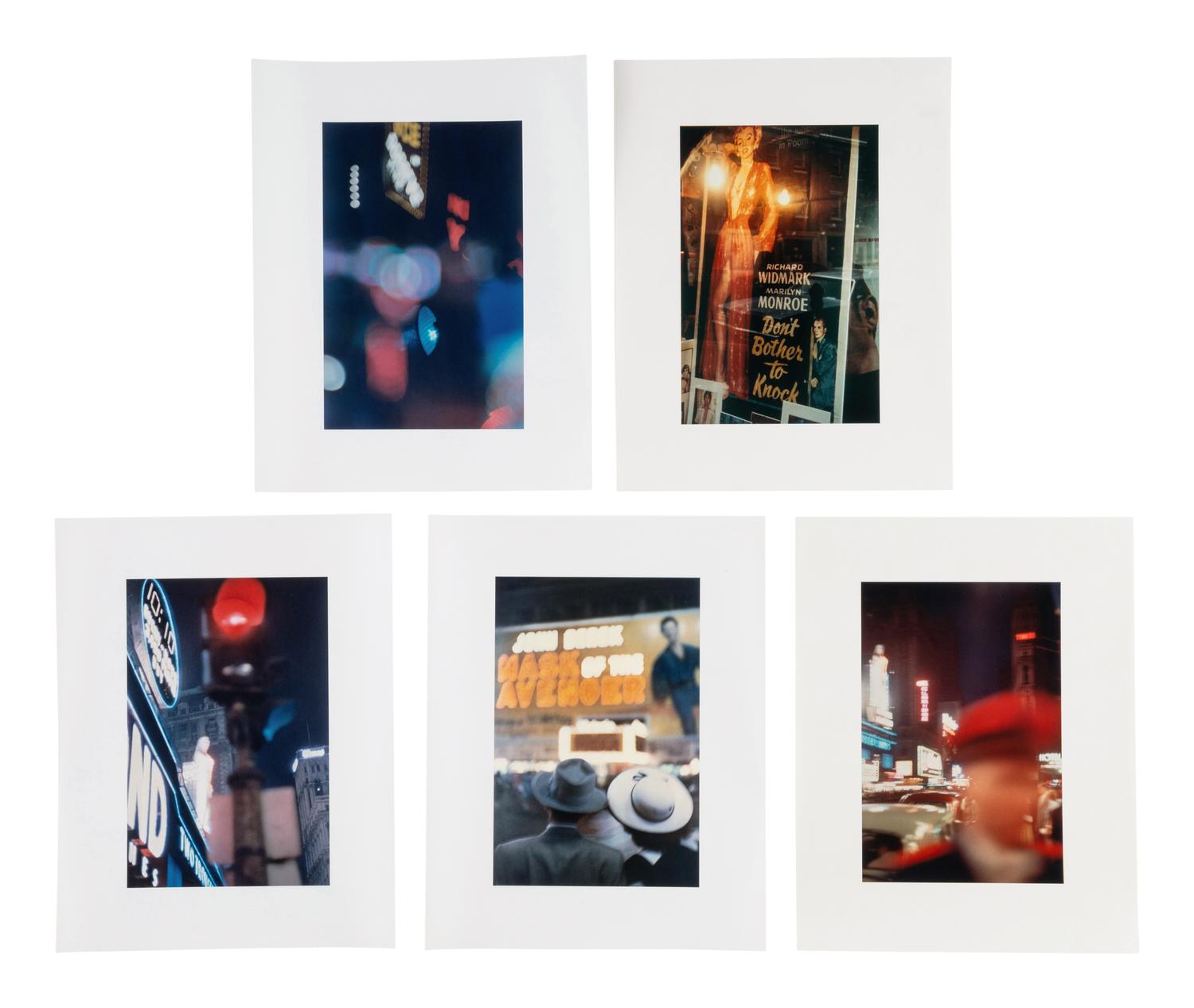 A group of five images of New York; printed 2001