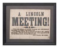 JACKSON, Col. Oscar L. (1840-1920). Five journals, incl. descriptions of Oscar L. Jackson's political activism during the 1860 campaign and his service with 63rd OVI, with campaign broadside noting Jackson as a speaker.