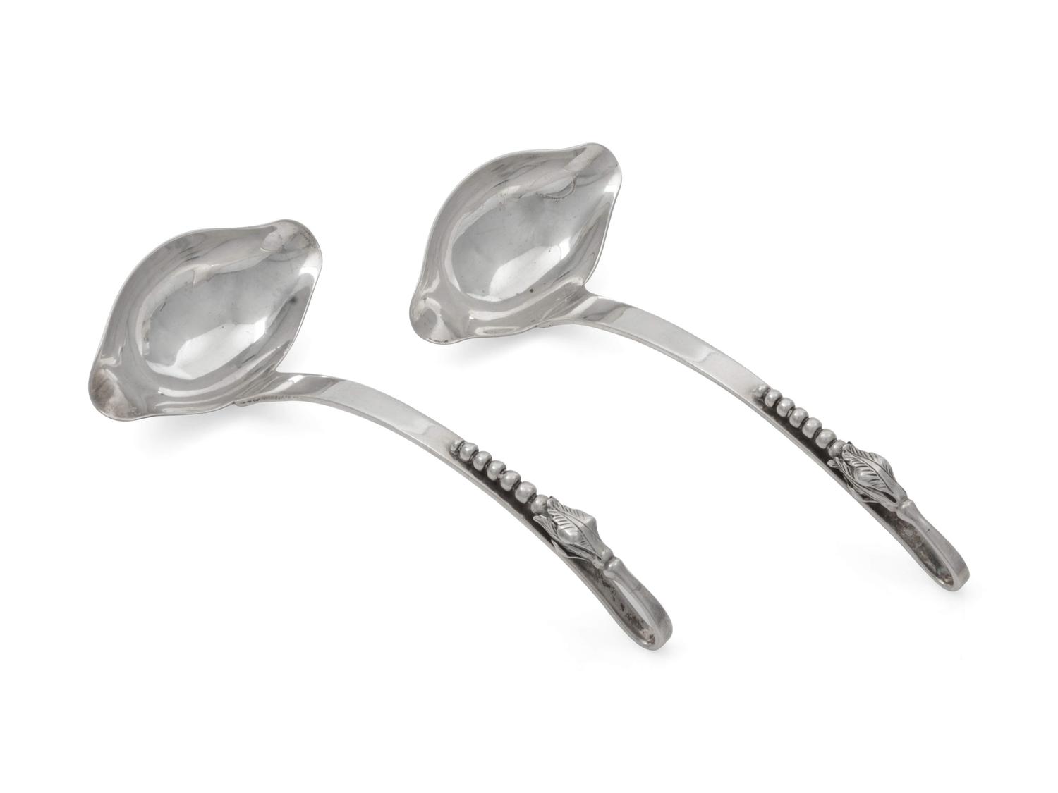 A Pair of Mexican Silver Sauce Ladles