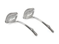 A Pair of Mexican Silver Sauce Ladles