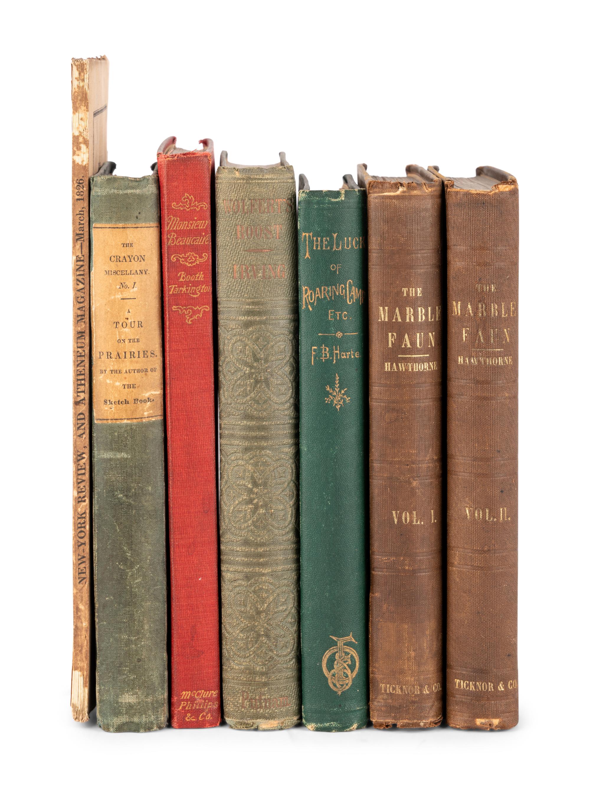 [AMERICAN LITERATURE, 19th-CENTURY]. A group of 6 works of American Literature, including: