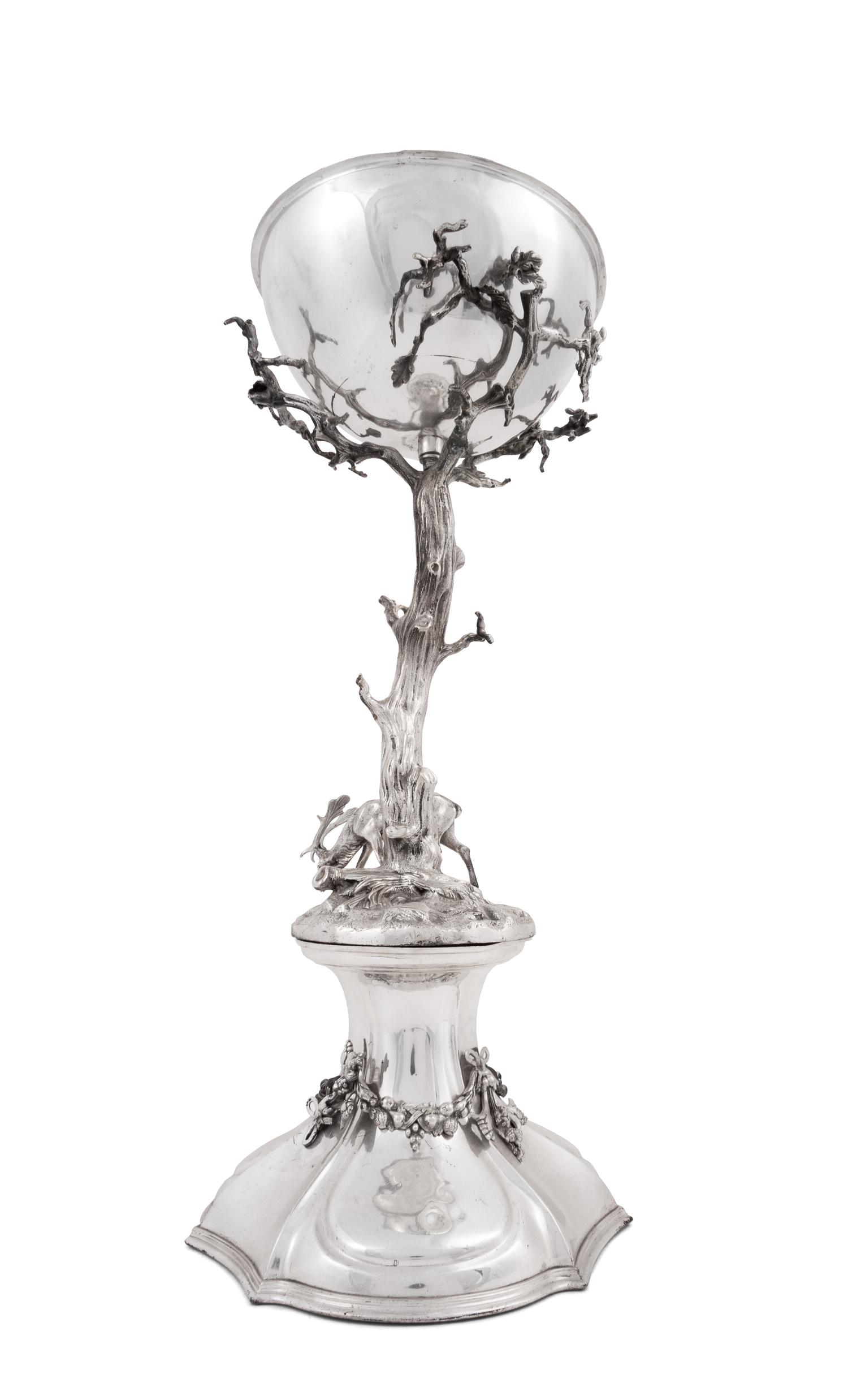 An English Silver-Plate Centerpiece