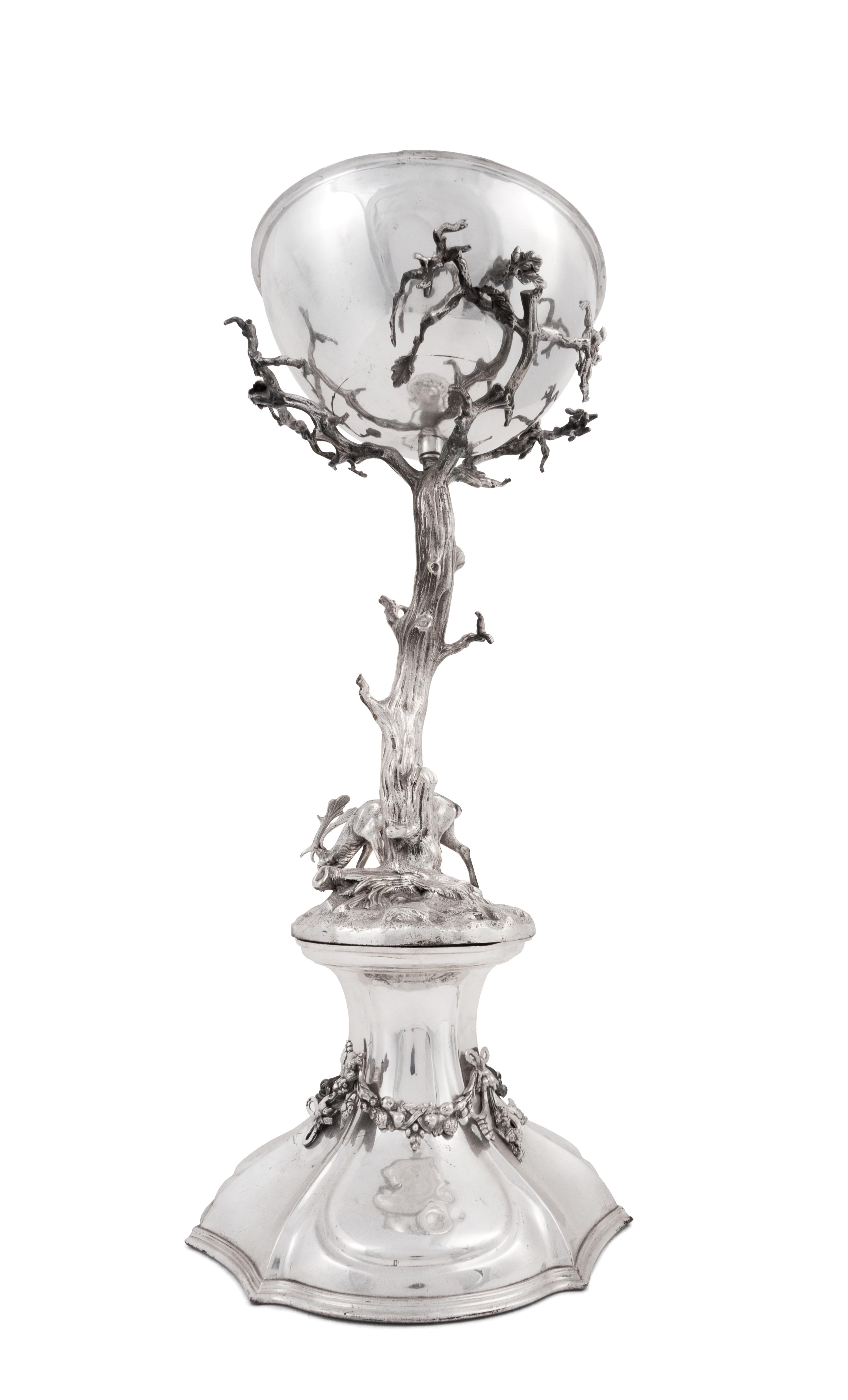 An English Silver-Plate Centerpiece