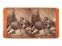 [NATIVE AMERICANS]. ROTHROCK & CATTON, photographers. Cu-din-e-yo, Apache Indian . Phoenix, Arizona Territory: ca early 1880s.