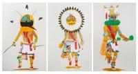 Daniel Growler 17 1/2 x 11 1/2 inches each — (Paiute, 21st Century)