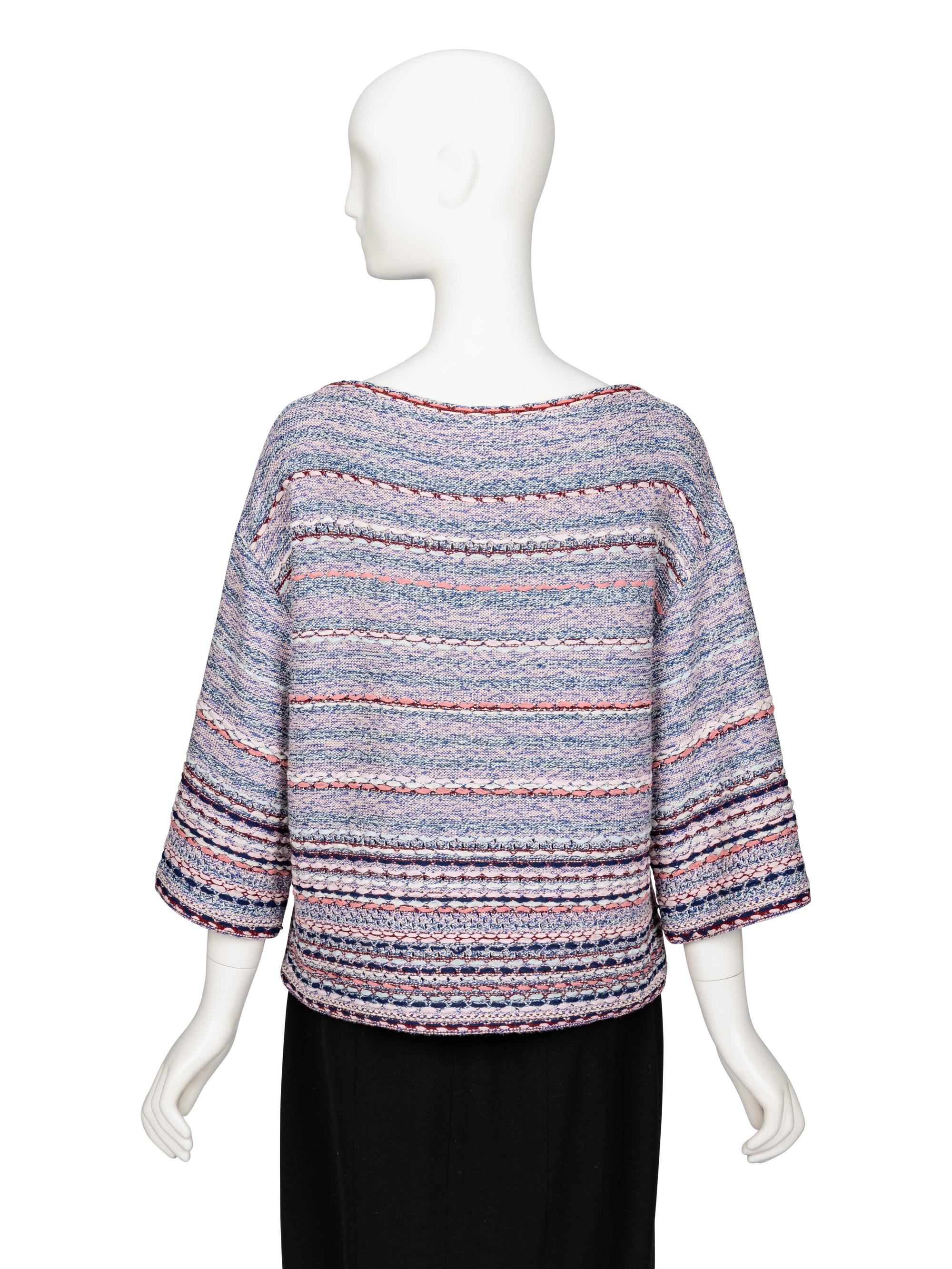 Chanel, Striped Boatneck Sweater