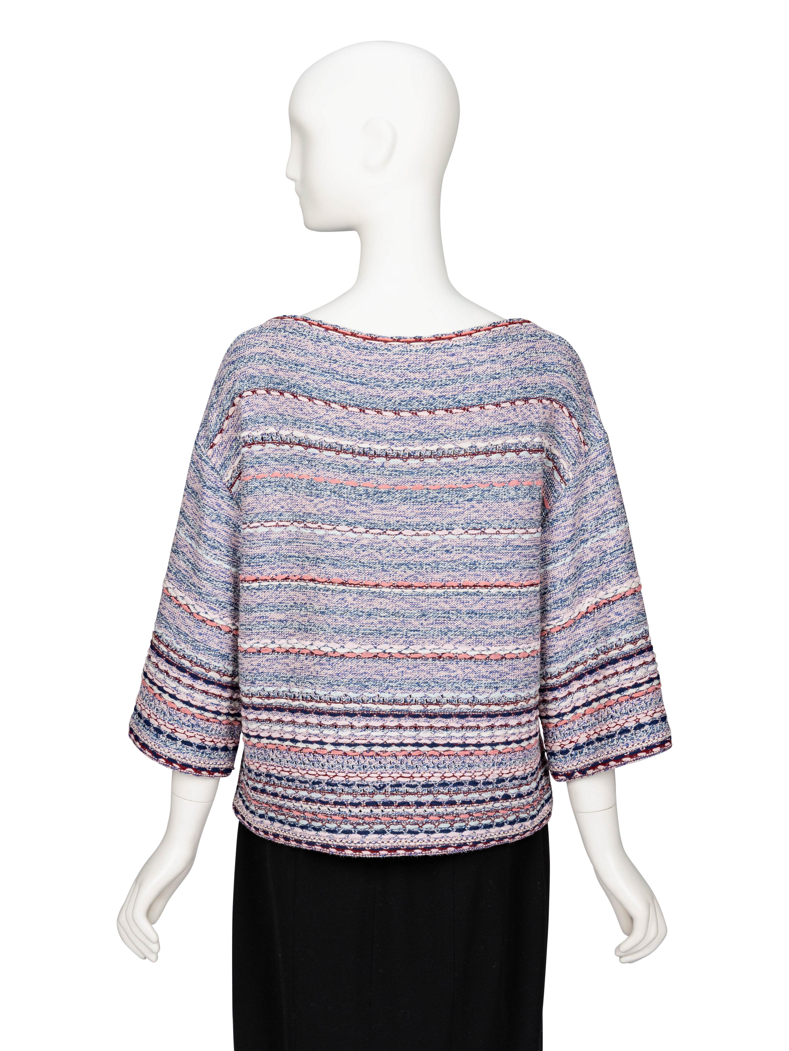 Chanel, Striped Boatneck Sweater