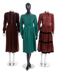 Four Vintage Yves Saint Laurent and Ungaro Ensembles & Dress, 1980-90s