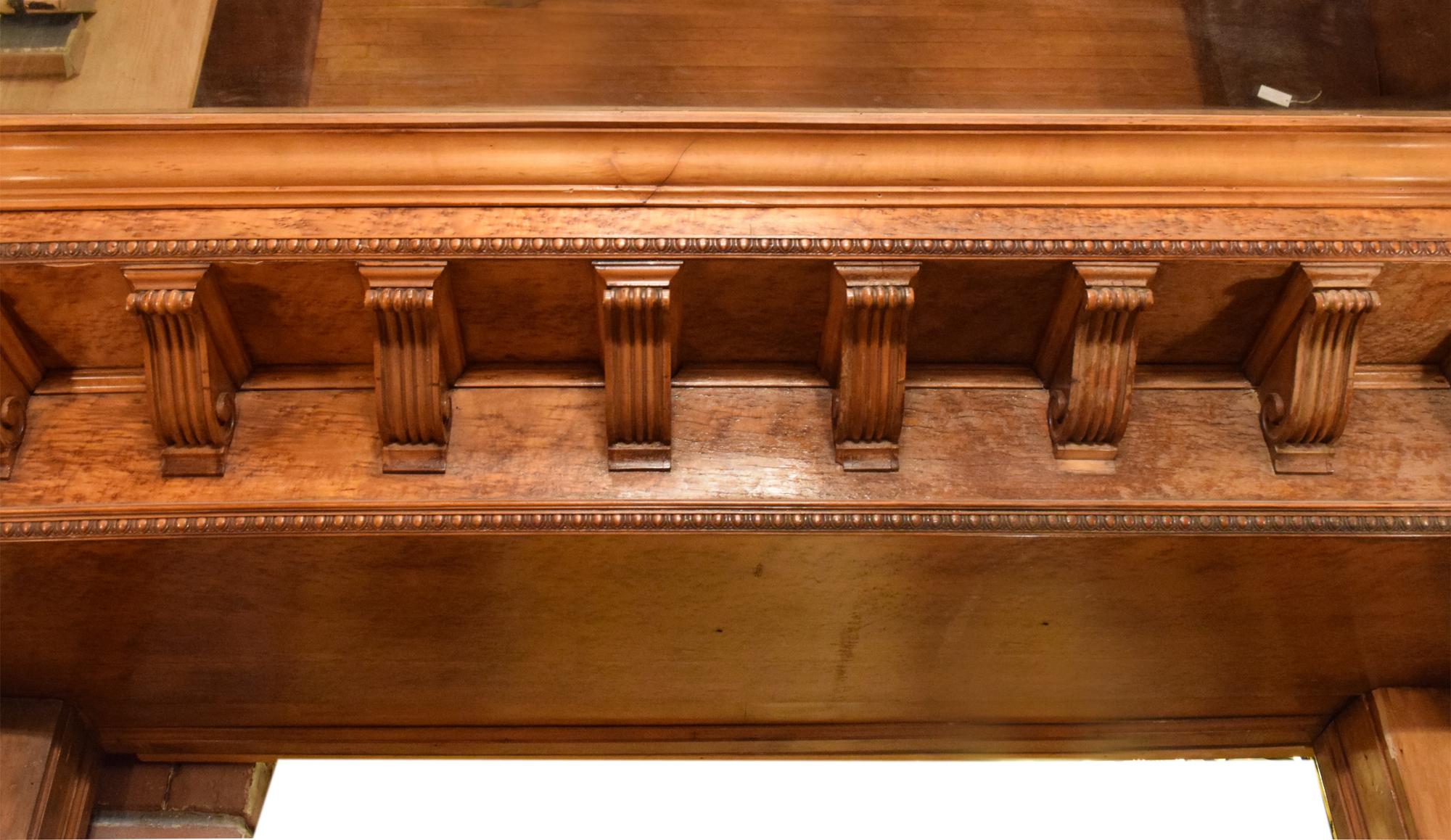 A Mirror inset and Bird's Eye Maple Nashville Jewelry Store Interior 255" W x 223" D x 120.5" — United States, Circa 1913