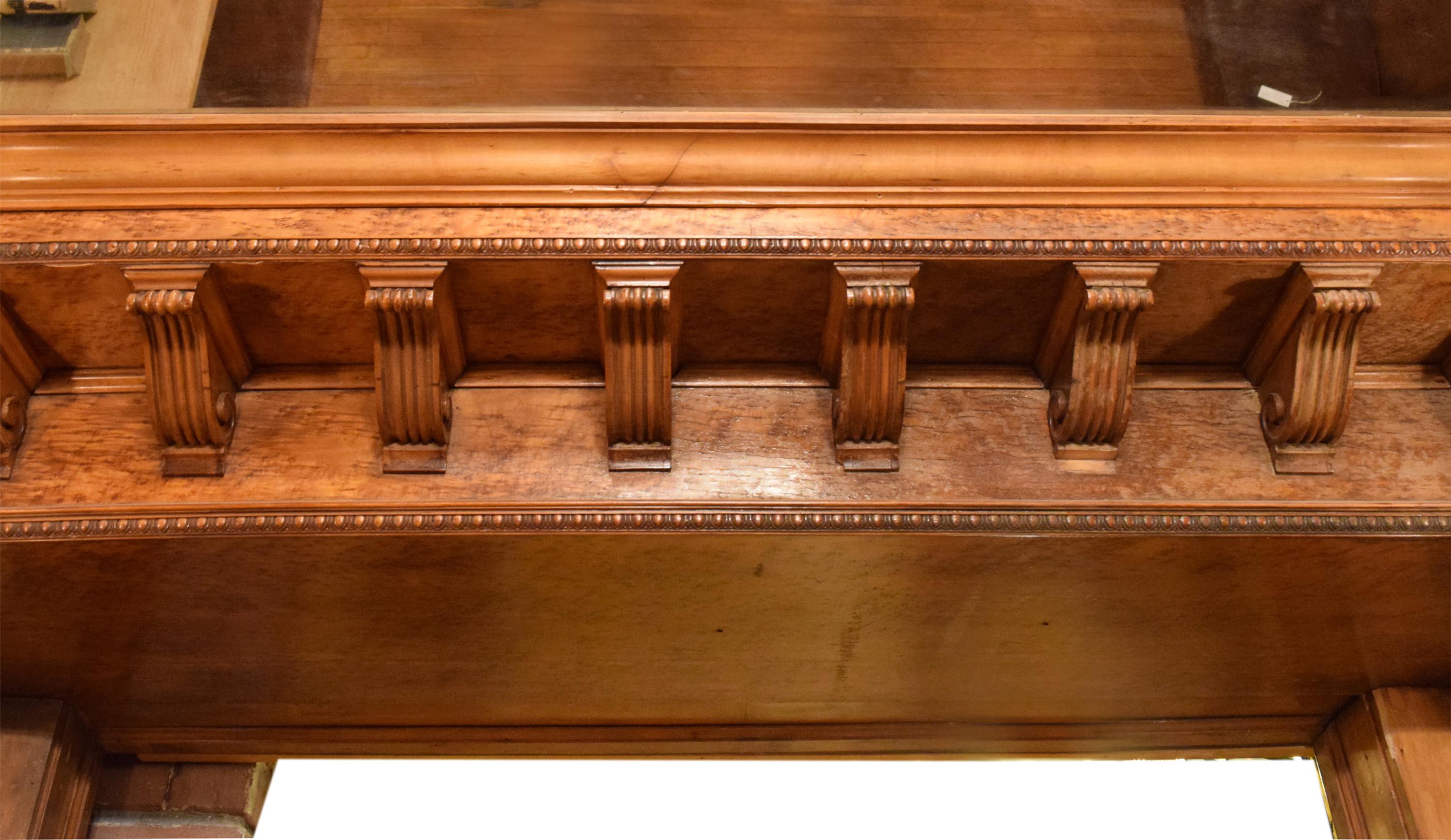 A Mirror inset and Bird's Eye Maple Nashville Jewelry Store Interior 255" W x 223" D x 120.5" — United States, Circa 1913