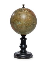 A French Papier Mache Table Globe