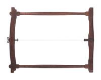 Four Wrought and Cut Iron and Wood Farm Saws