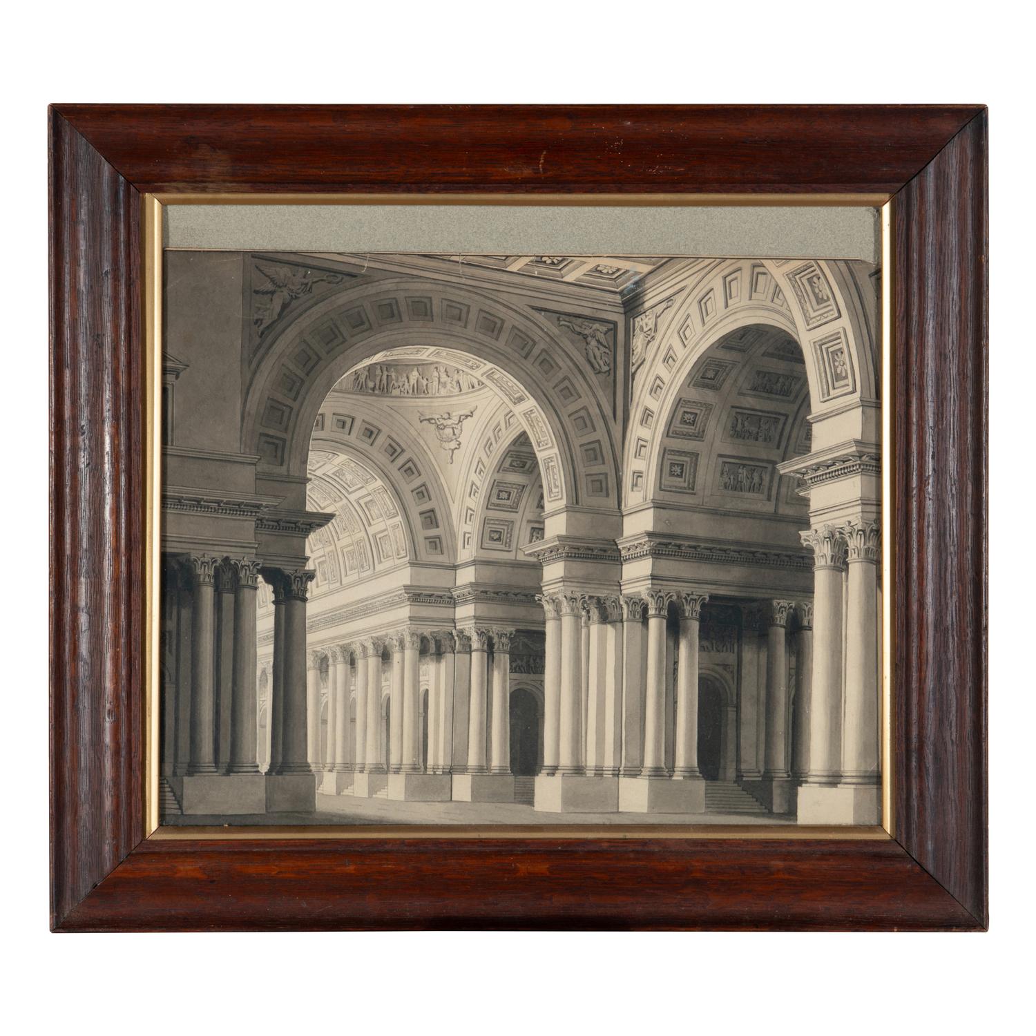 An Architectural Drawing of a Cathedral