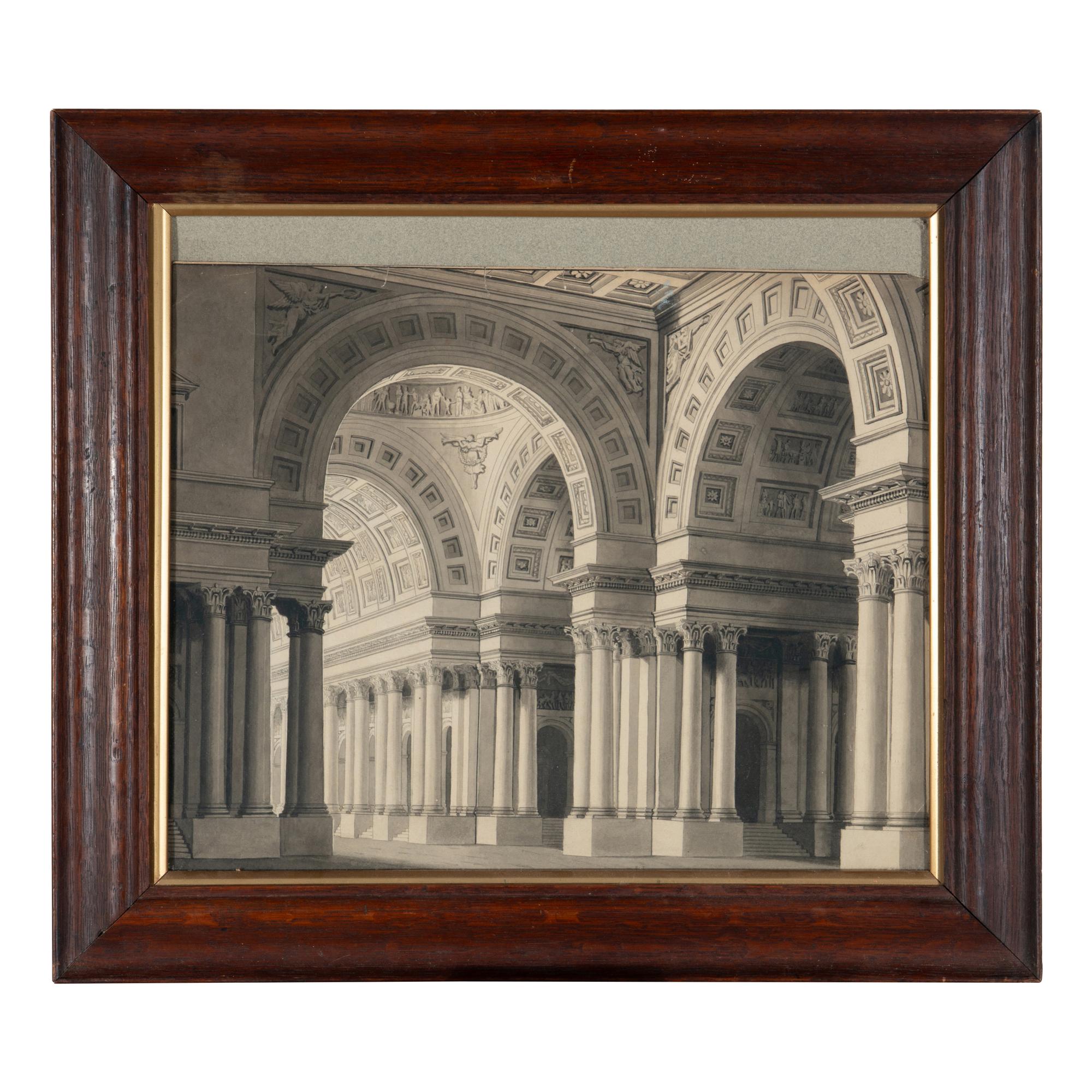 An Architectural Drawing of a Cathedral