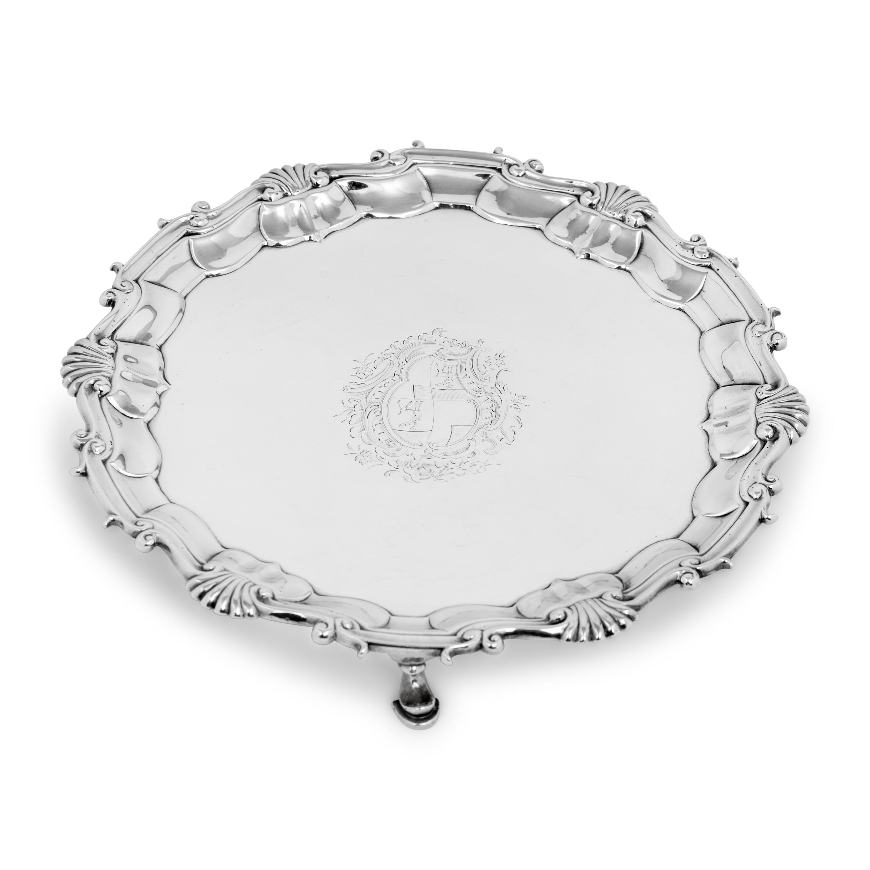 A George II Silver Waiter
