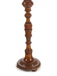An English Mahogany Floor Lamp