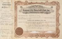 A Group of Assorted Vintage Professional Baseball Stock Certificates,