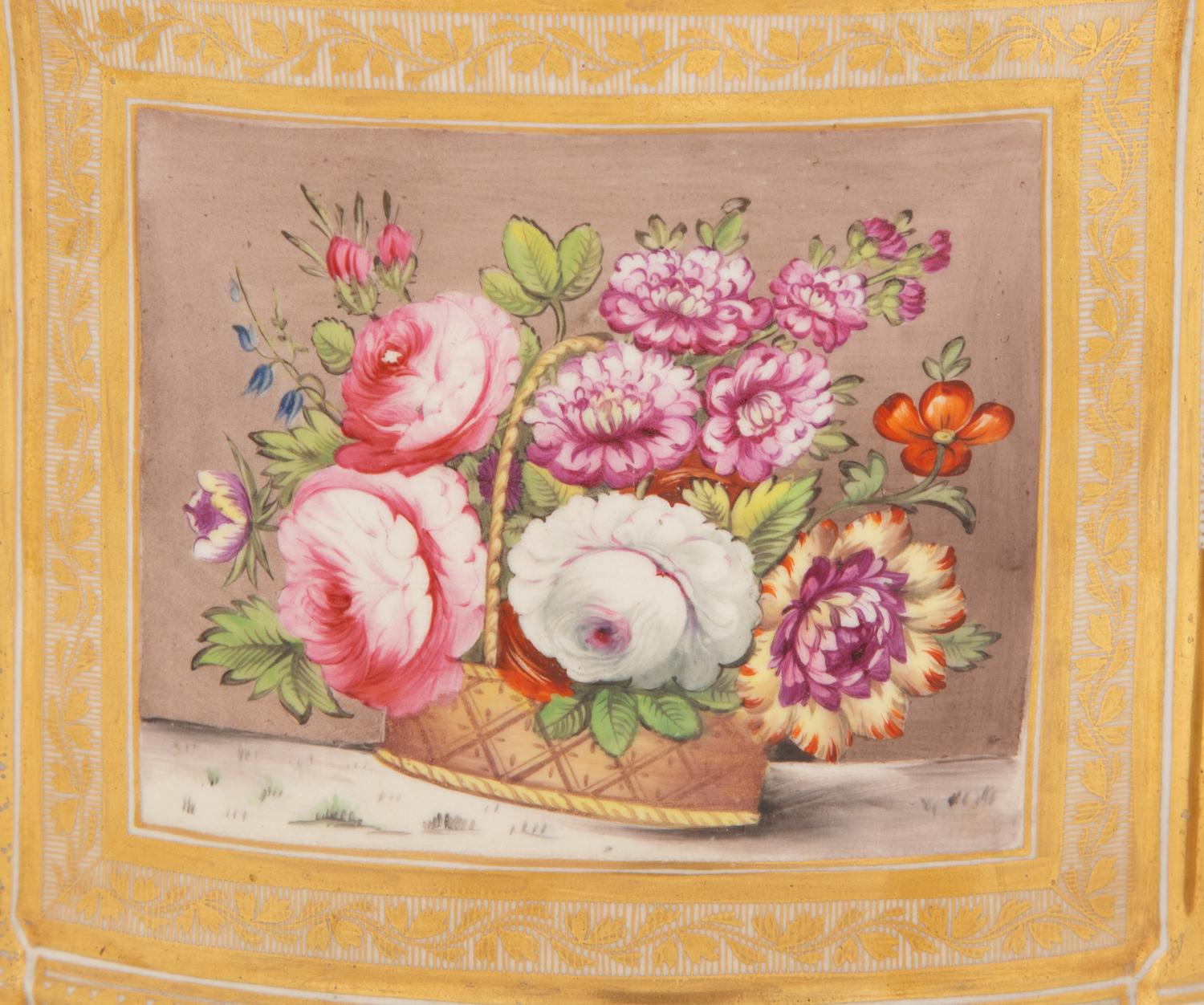A Pair of English Porcelain Bough Pots and Covers