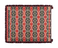 Two Jacquard Wool and Cotton Coverlets