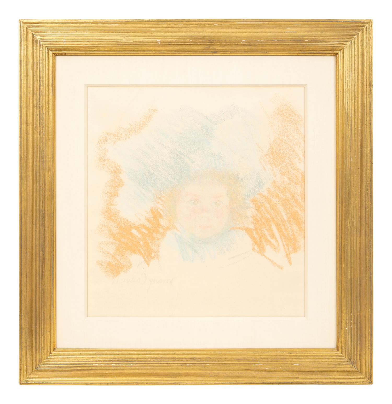 Margot Wearing a Blue Gauze Bonnet , c. 1900-1901