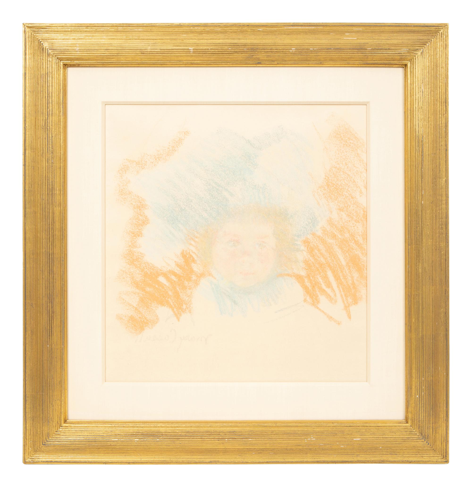 Margot Wearing a Blue Gauze Bonnet , c. 1900-1901