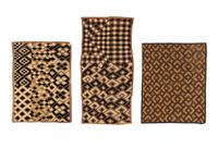 Three Raffia Kuba Cloths