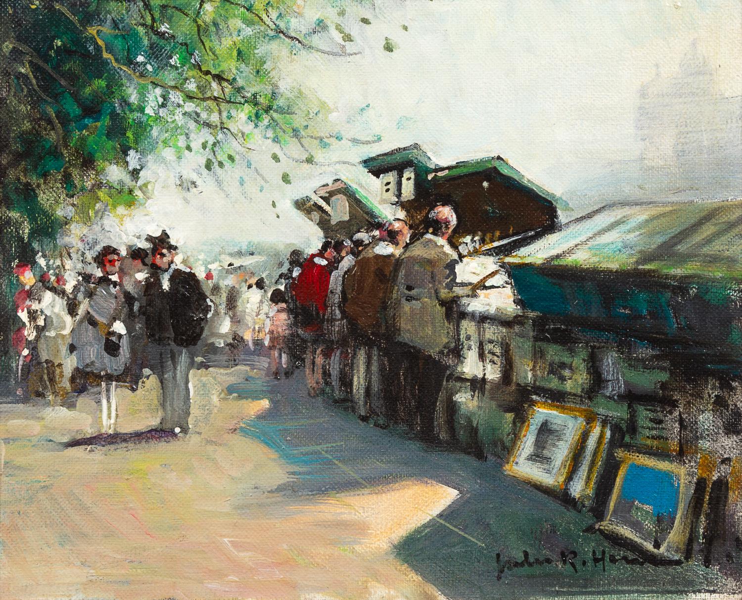 Jules René Hervé, (French, 1887-1981), Untitled (Bouquinistes)