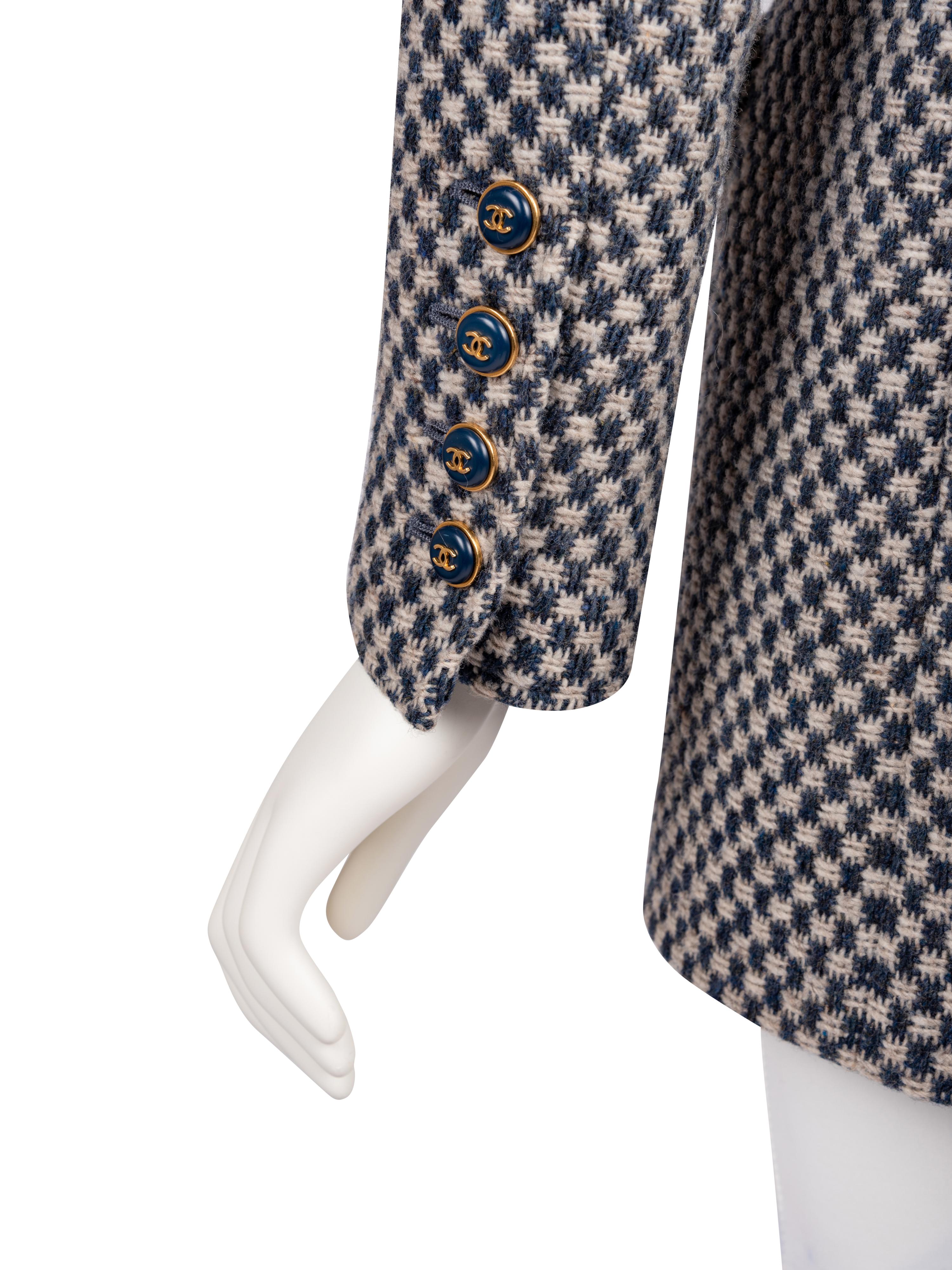 Chanel Tweed Checked Jacket, 1990's