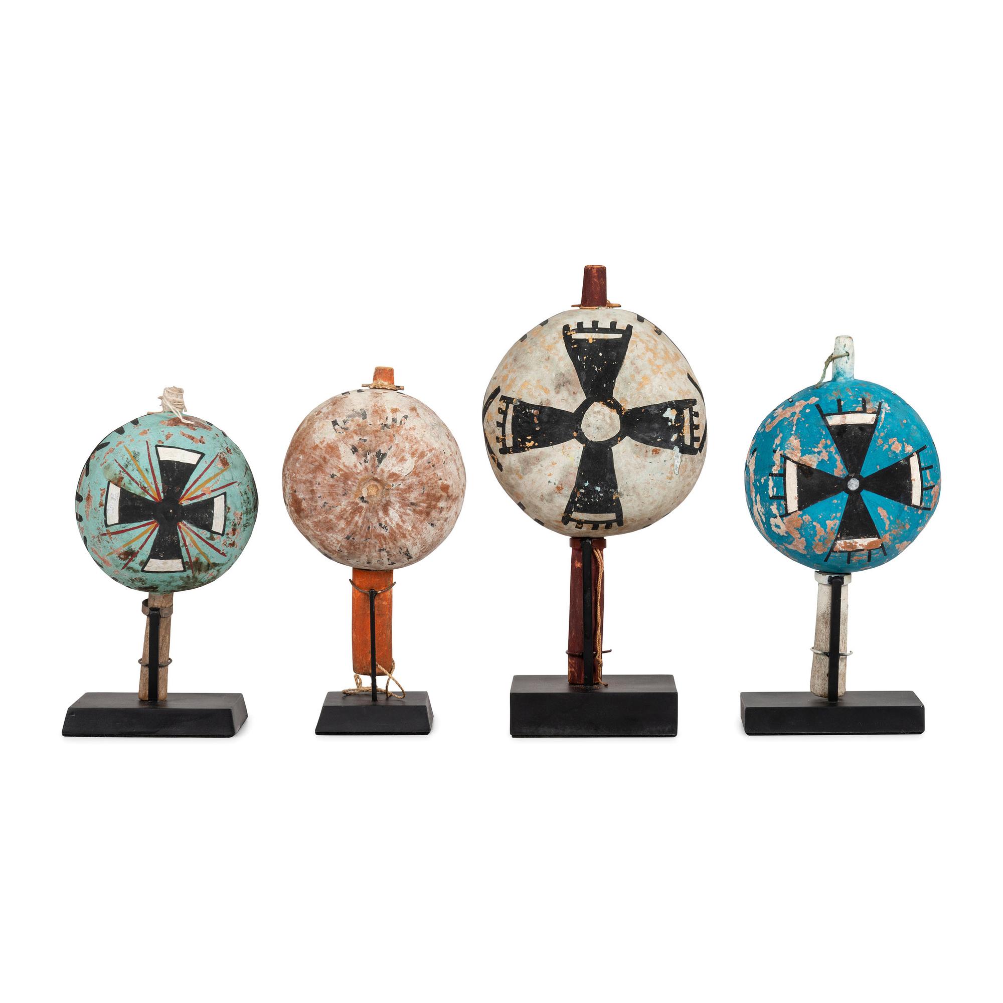 Group of Pueblo Polychrome Rattles