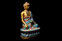 A Chinese Cloisonne Enamel Figure of Buddha