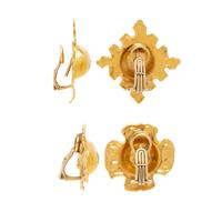 JEAN MAHIE, COLLECTION OF HIGH KARAT GOLD EARCIPS