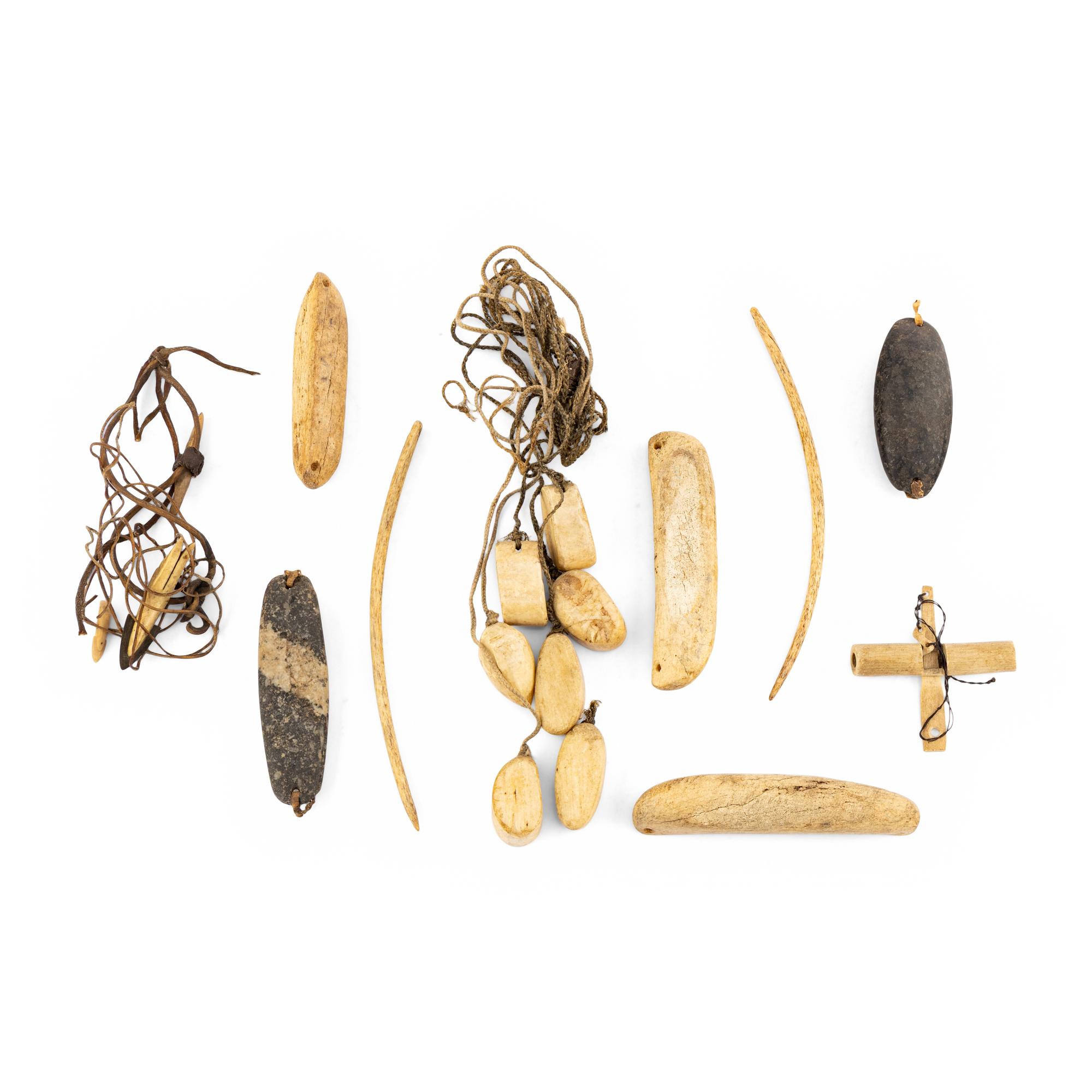 Alaskan Native Fishing Tools and Bird Bolos, PLUS