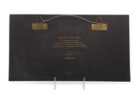 A Wedgwood Gilt Black Basalt Egyptian Plaque