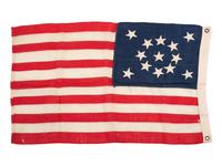 [FLAGS]. 13-star American Centennial flag. Ca 1876 or after.
