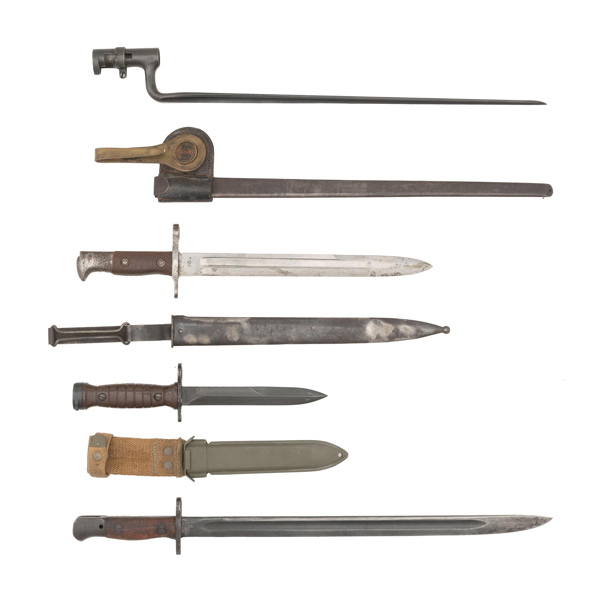 Group of Four Military Bayonets